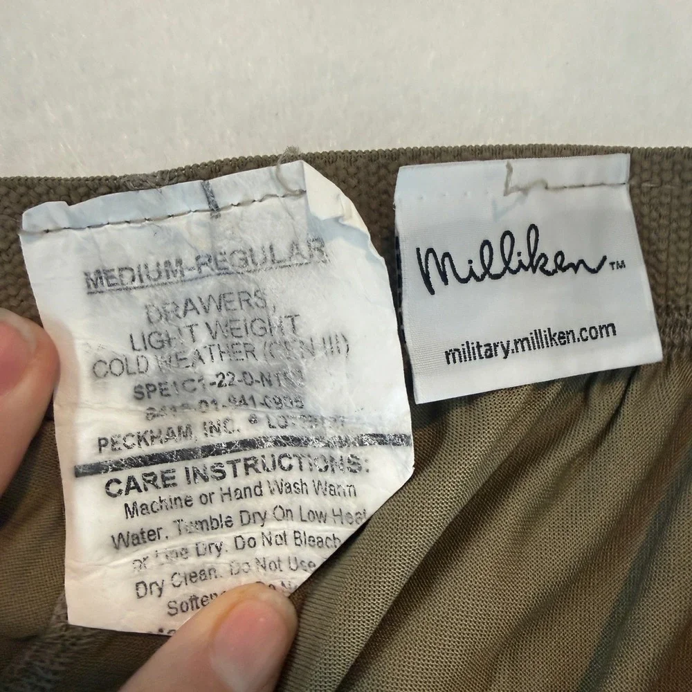 Milliken Gen III‎ Level 1 Base Layer Set Unisex Medium Regular Coyote Brown